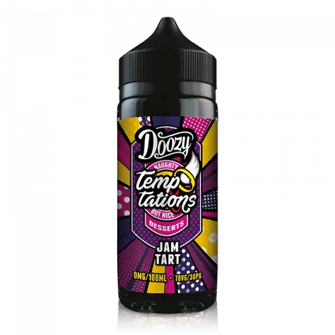 Doozy Temptations 100ml Shortfill E-Liquids Jam Tart