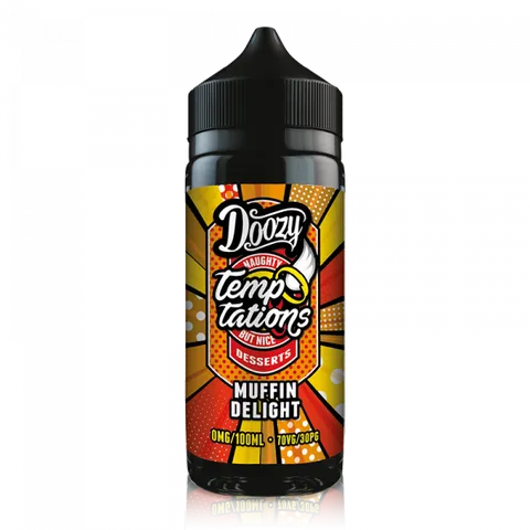 Doozy Temptations 100ml Shortfill E-Liquids Muffin Delight