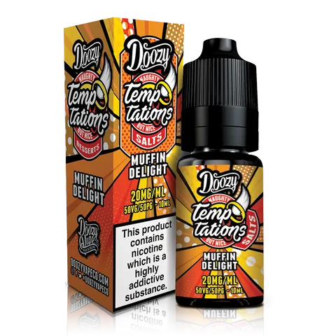 Doozy Temptations Nic Salt E-Liquids Muffin Delight