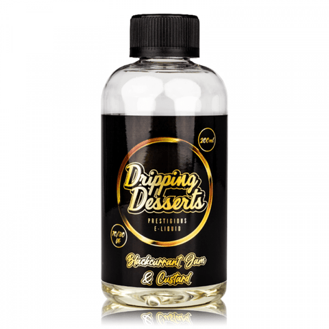 Dripping Desserts 200ml Shortfill E-Liquid Blackcurrant Jam & Custard