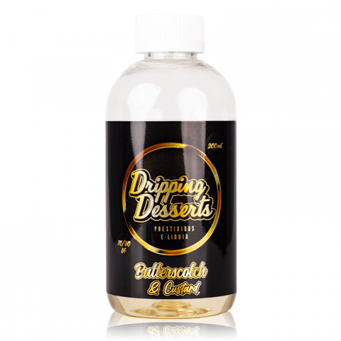 Dripping Desserts 200ml Shortfill E-Liquid Butterscotch Custard