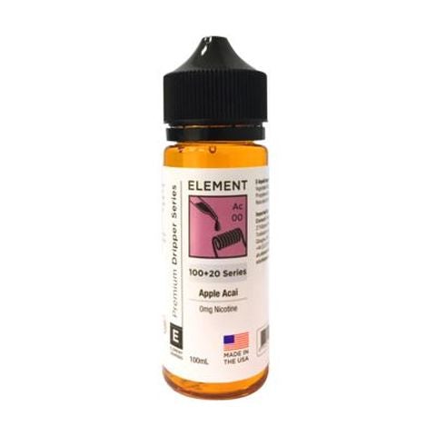 Element E-Liquid Premium 100ml Dripper Series Shortfills Apple Acai
