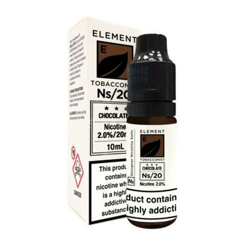 Element NS Nic Salt 10ml Juice Range Tobacconist Chocolate
