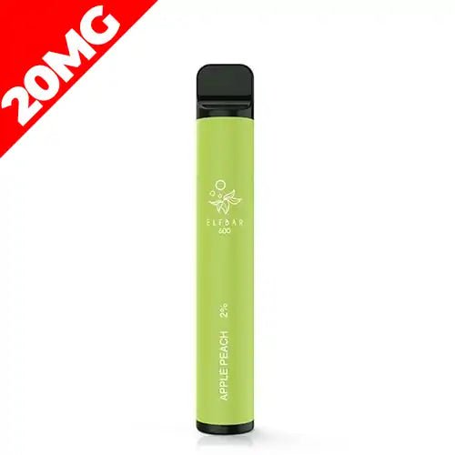Elf Bar 600 Disposable Pod Kit 20mg 20mg Apple Peach