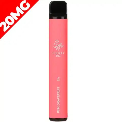 Elf Bar 600 Disposable Pod Kit 20mg 20mg Pink Grapefruit