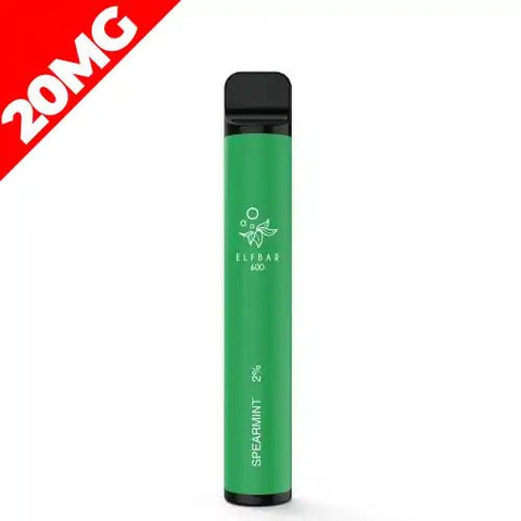 Elf Bar 600 Disposable Pod Kit 20mg 20mg Spearmint