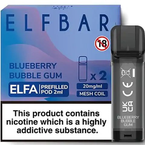 Elf Bar ELFA Pre-Filled Pods Blueberry Bubble Gum
