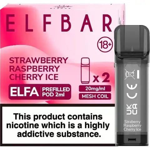 Elf Bar ELFA Pre-Filled Pods Strawberry Raspberry Cherry Ice