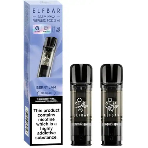 Elf Bar Elfa Pro Pre-filled Pods 20mg Berry Jam (Blueberry snoow)