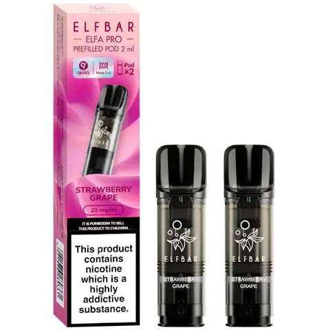 Elf Bar Elfa Pro Pre-filled Pods 20mg Strawberry Grape