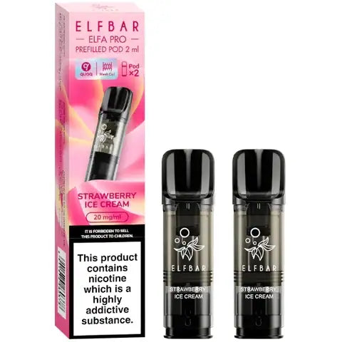 Elf Bar Elfa Pro Pre-filled Pods 20mg Strawberry Ice Cream (Snoww)