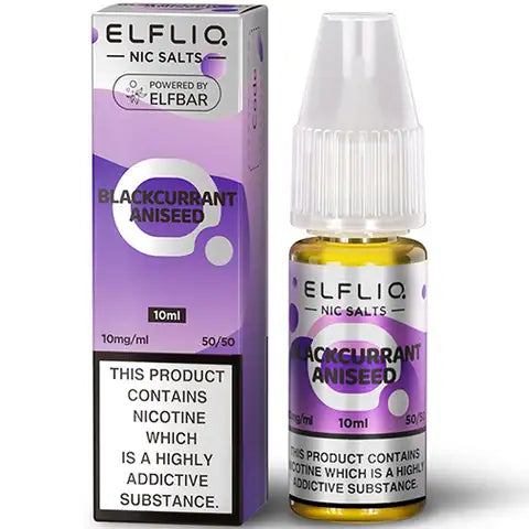 Elf Bar Elfliq 5mg Nic Salts Blackcurrant Aniseed