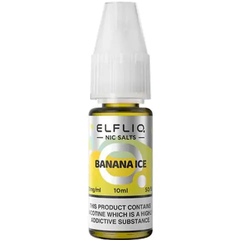 Elf Bar Elfliq 5mg Nic Salts Banana Ice
