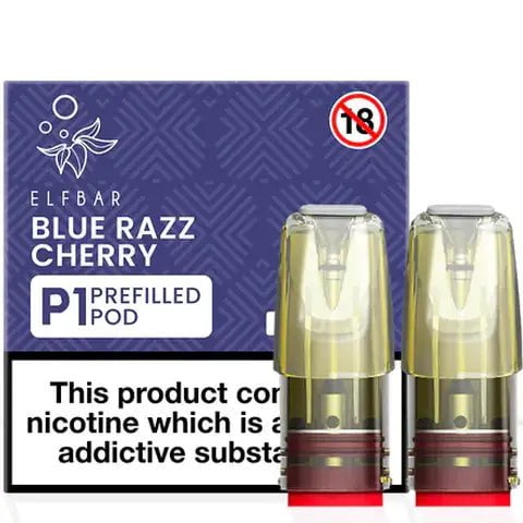 Elf Bar Mate P1 Prefilled Pods (2 Pods) Blue Razz Cherry