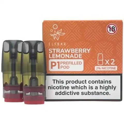 Elf Bar Mate P1 Prefilled Pods (2 Pods) Strawberry Lemonade