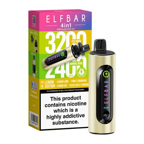 Elfbar 4 in 1 Pod Vape Kit Lemon Edition