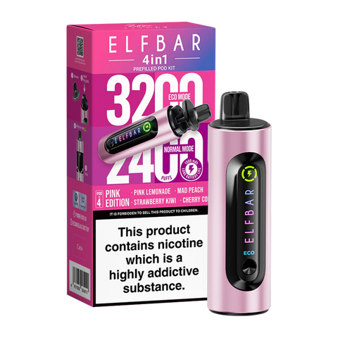 Elfbar 4 in 1 Pod Vape Kit Pink Edition