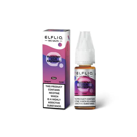 Elf Bar Elfliq 10mg Nic Salts Blueberry Sour Raspberry