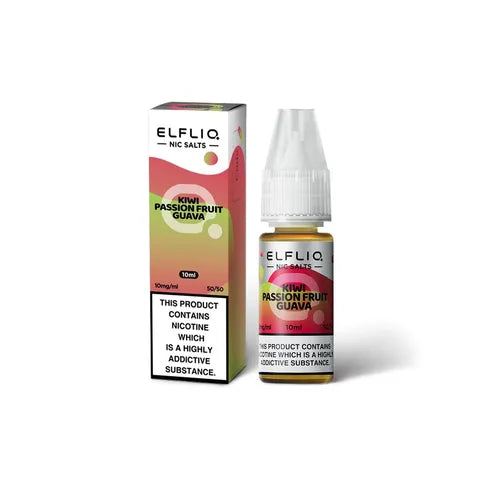 Elf Bar Elfliq 5mg Nic Salts Kiwi Passion Fruit Guava