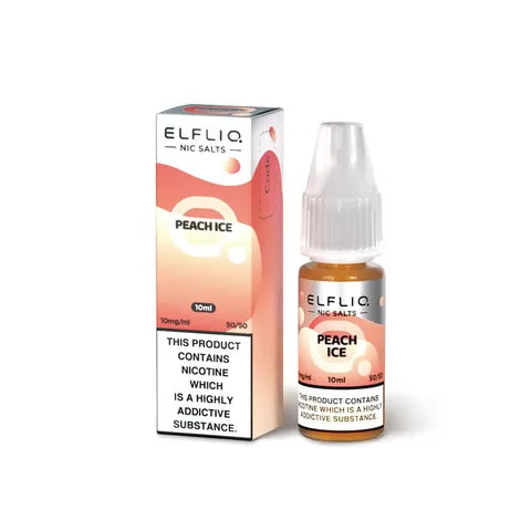 Elf Bar Elfliq 5mg Nic Salts Peach Ice