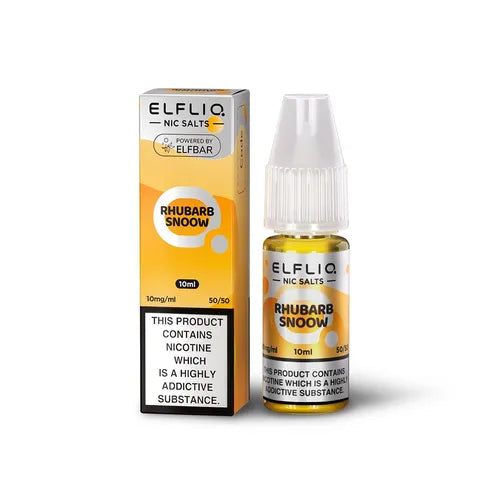 Elf Bar Elfliq 10mg Nic Salts Rhubarb Snoow