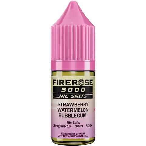 Elux Firerose 5000 Nic Salt E-Liquids Strawberry Watermelon Bubblegum