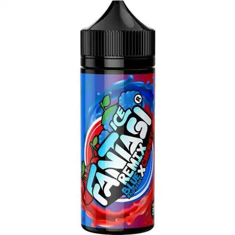 Fantasi Remix 100ml Shortfill E-Liquid Blue Raspberry x Cherry ICE