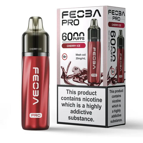 Feoba Pro 6000 Prefilled Vape Kit Cherry Ice