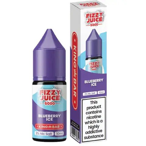 Fizzy Juice 5000 Bar Nic Salts 10ml Blueberry Ice