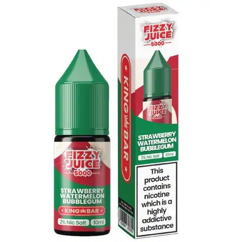 Fizzy Juice 5000 Bar Nic Salts 10ml Strawberry Watermelon Bubblegum