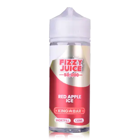 Fizzy Juice King Bar 100ml Shortfill E-Liquids Red Apple Ice
