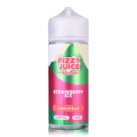 Fizzy Juice King Bar 100ml Shortfill E-Liquids Strawberry Ice