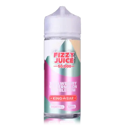 Fizzy Juice King Bar 100ml Shortfill E-Liquids Strawberry Watermelon Bubblegum
