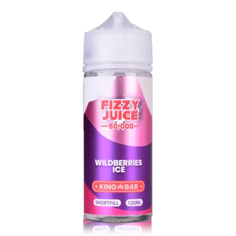 Fizzy Juice King Bar 100ml Shortfill E-Liquids Wild Berries Ice