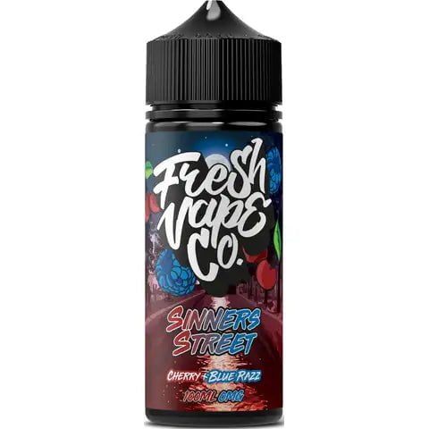 Fresh Vape Co 100ml Shortfill Sinners Street