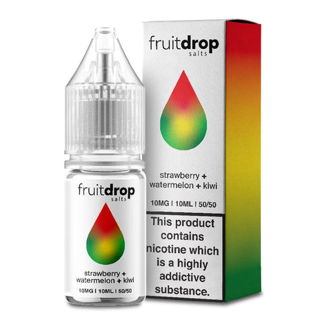 Fruit Drop 10ml Nic Salts Strawberry Watermelon Kiwi