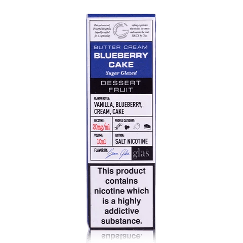 Glas Basix Nic Salt E-Liquids Blueberry Cake