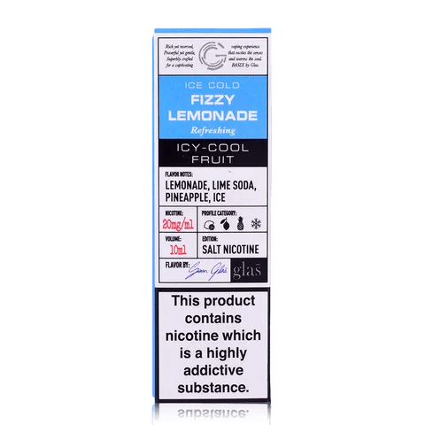 Glas Basix Nic Salt E-Liquids Fizzy Lemonade