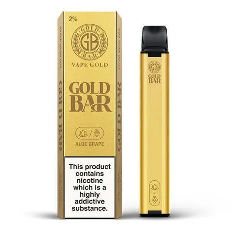 Gold Bar Vape Disposable 600 Aloe Grape