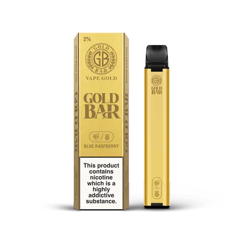 Gold Bar Vape Disposable 600 Blue Raspberry