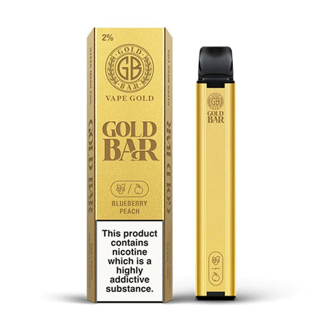 Gold Bar Vape Disposable 600 Blueberry Peach