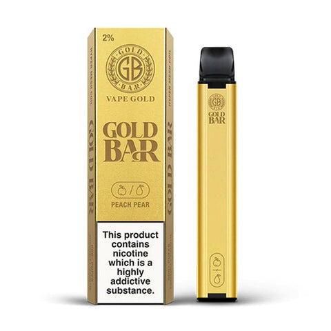 Gold Bar Vape Disposable 600 Peach Pear