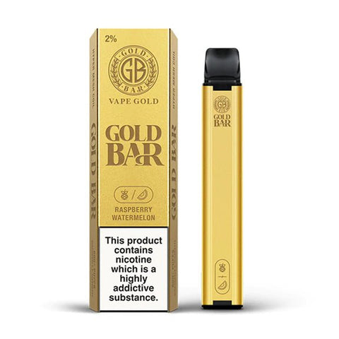 Gold Bar Vape Disposable 600 Raspberry Watermelon