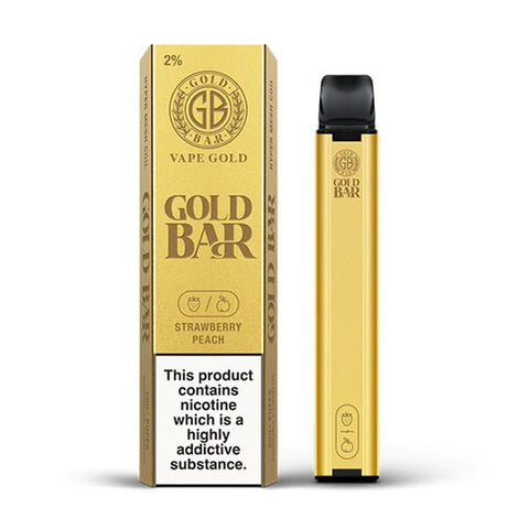 Gold Bar Vape Disposable 600 Strawberry Peach
