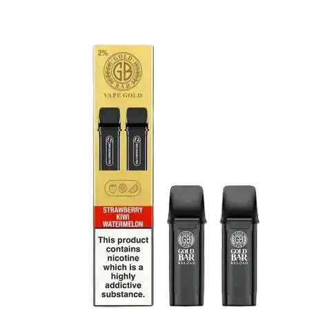 Gold Bar Reload Replacement Pods Strawberry Kiwi Watermelon