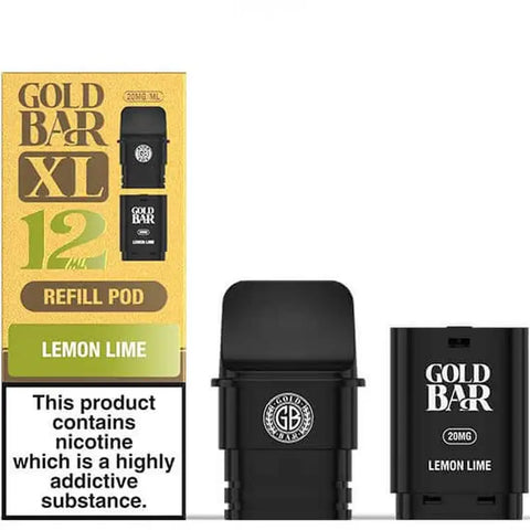 Gold Bar XL Replacement Pods Lemon Lime