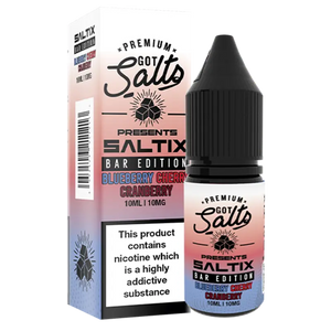 Got Salts SALTIX Blueberry Cherry Cranberry Bar Edition Nic Salt 10ml