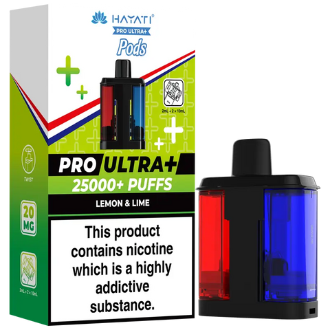 Hayati Pro Ultra Plus 25K Refill Pods Lemon & Lime