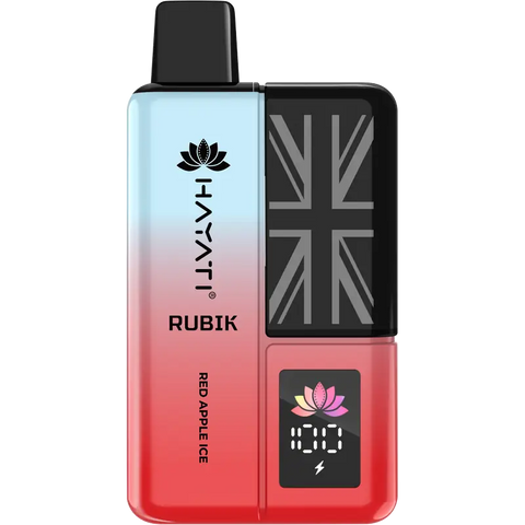 Hayati Rubik 7000 Puff Prefilled Vape Kit Red Apple Ice