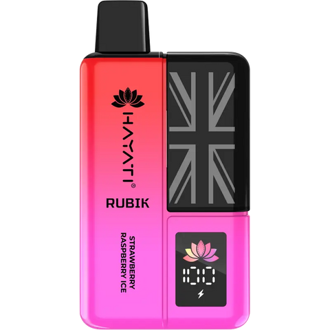 Hayati Rubik 7000 Puff Prefilled Vape Kit Strawberry Raspberry Ice